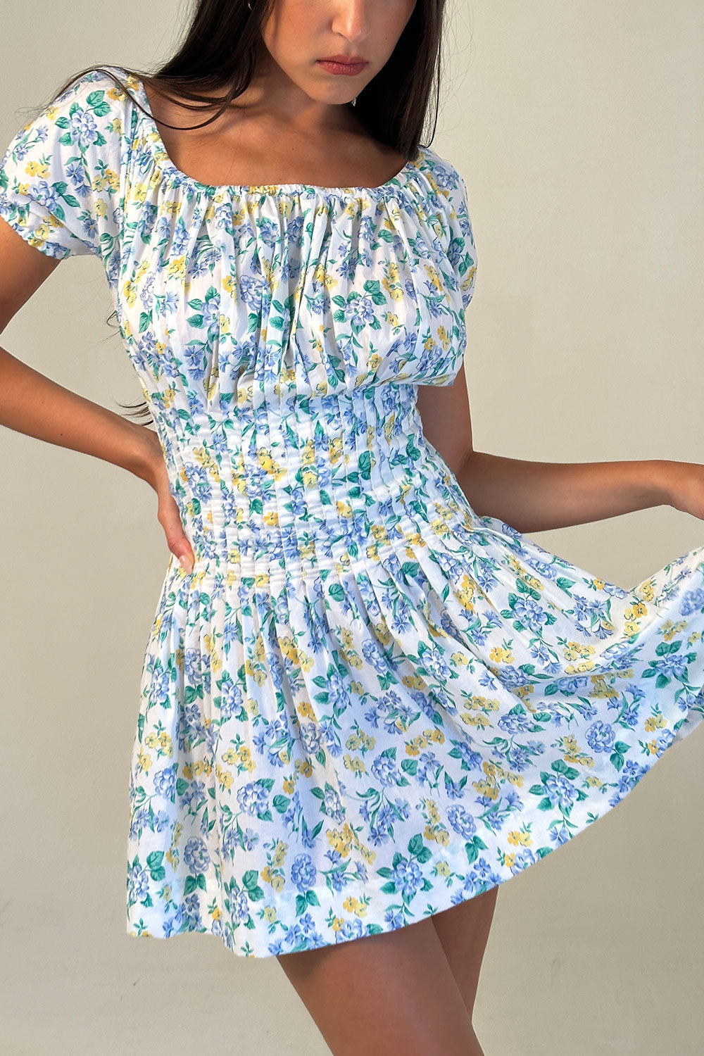 Sadie Mini Dress - Coastal Floral