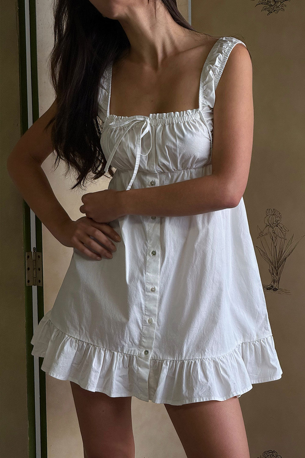 Marilyn Babydoll Dress - White