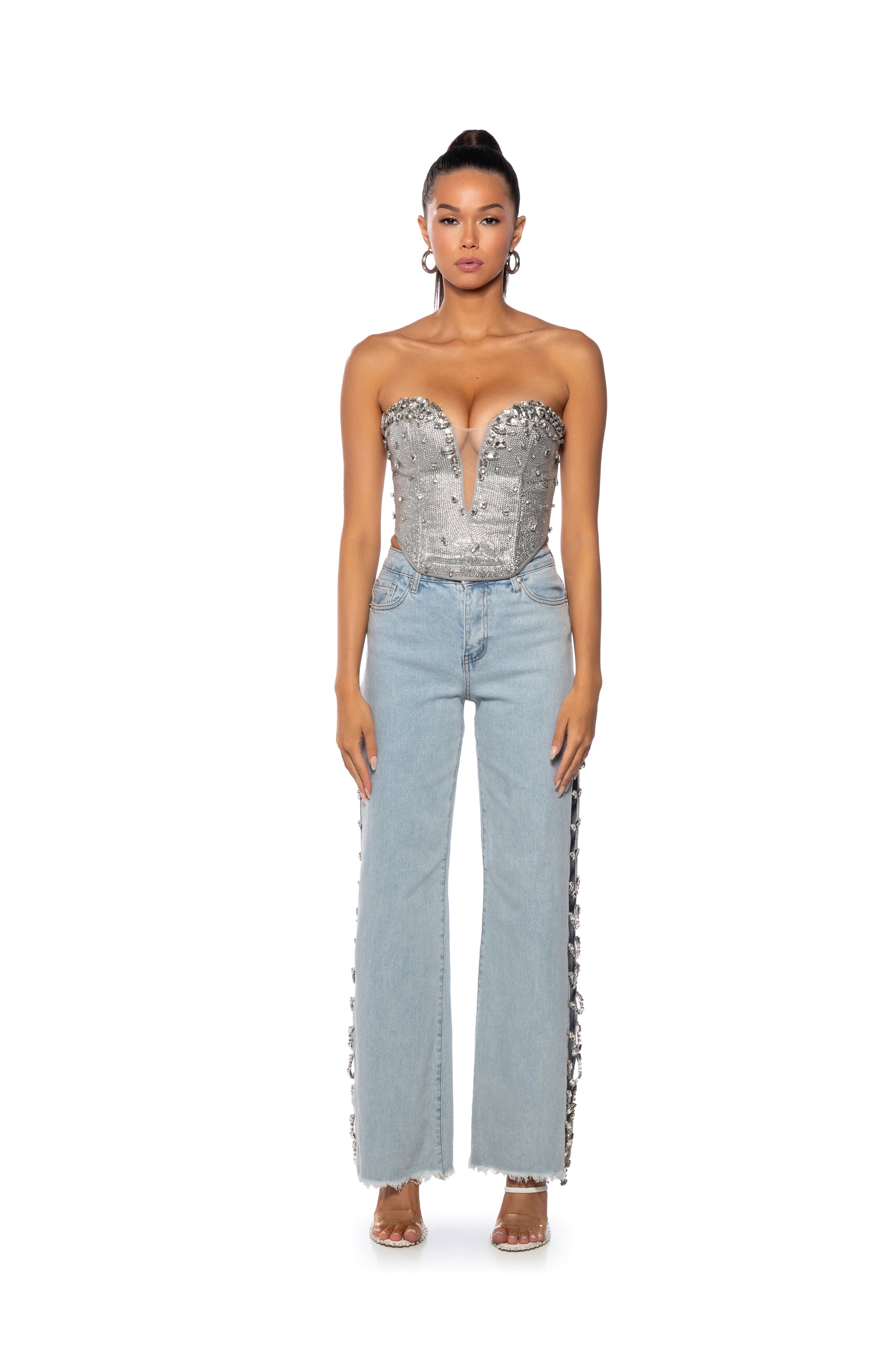 RAISE YOUR GLASS EMBELLISHED CORSET