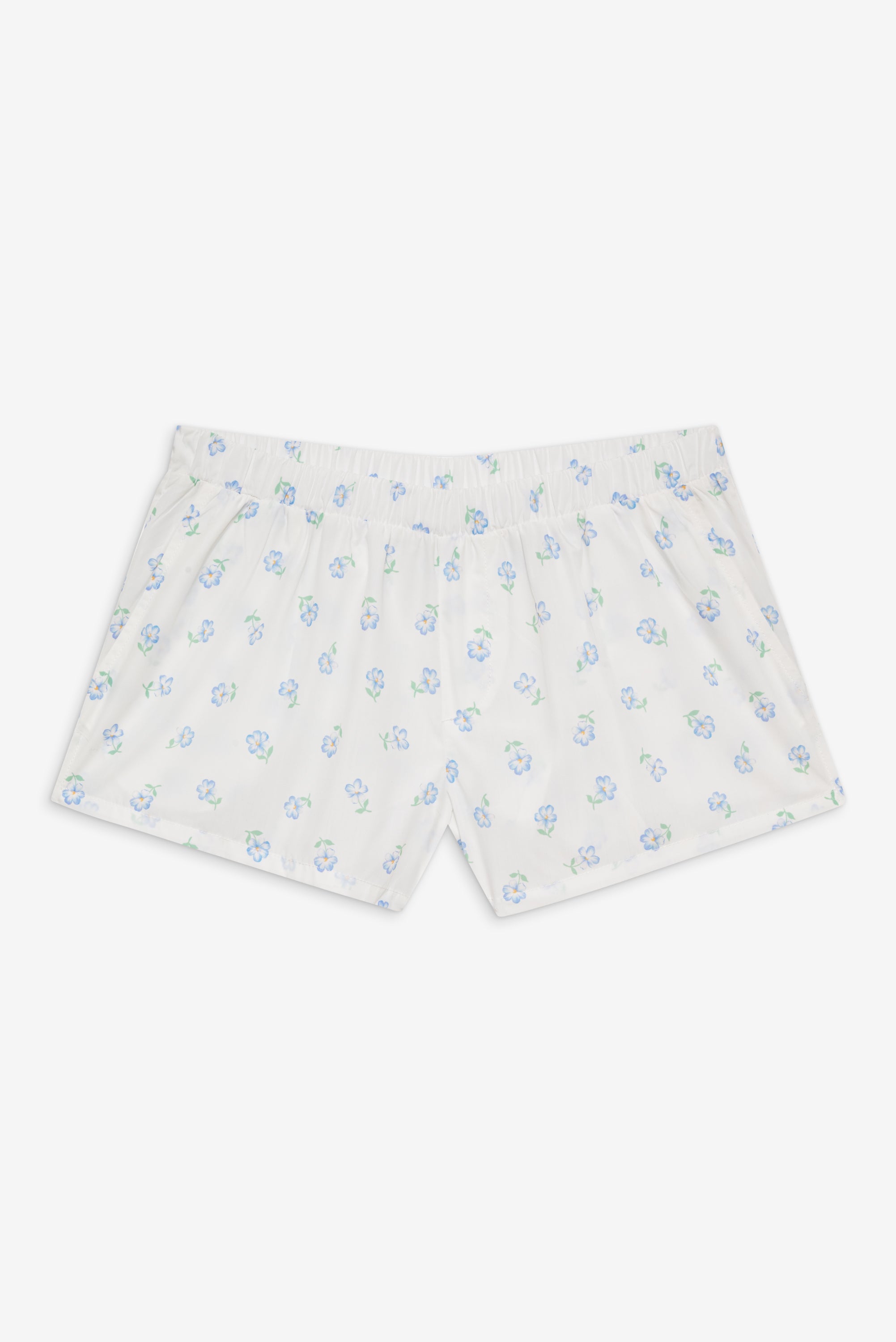 Farmhouse Boxer Sleep Shorts - Periwinkle