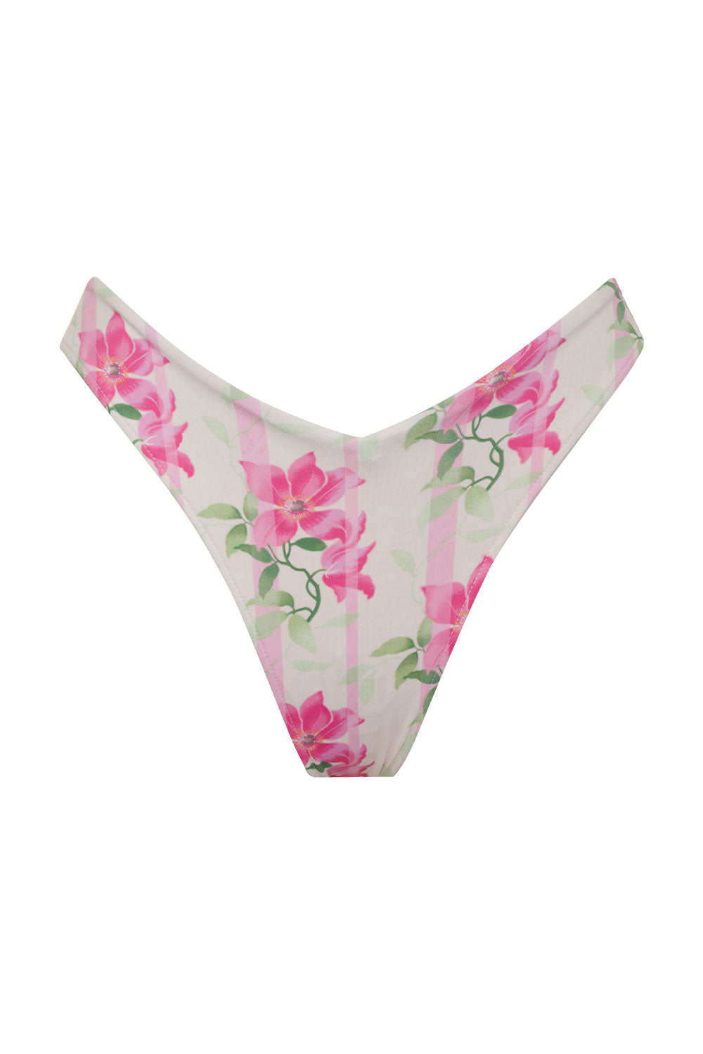 Enzo Floral Cheeky Bikini Bottom - Tiger Lily