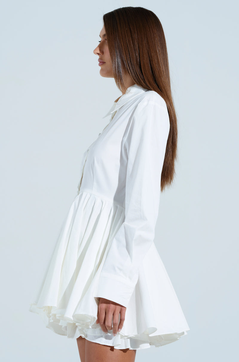 THE IT GIRL POPLIN MINI DRESS