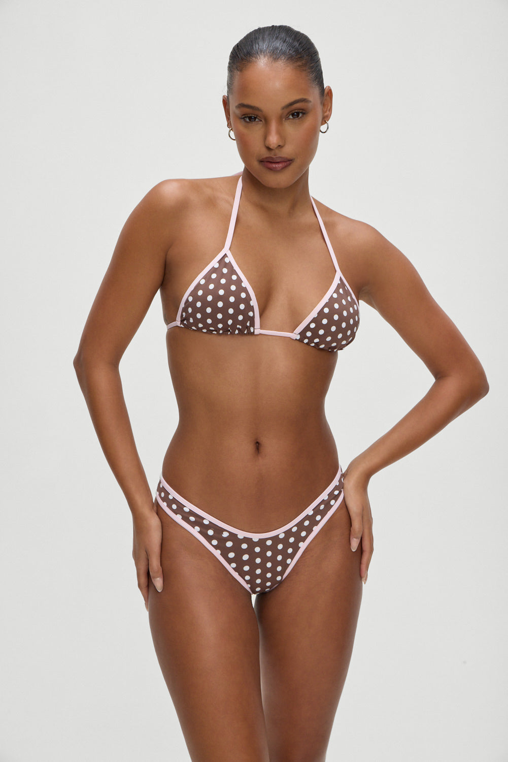 Full Moon Micro Bikini Bottom - Cocoa Dot