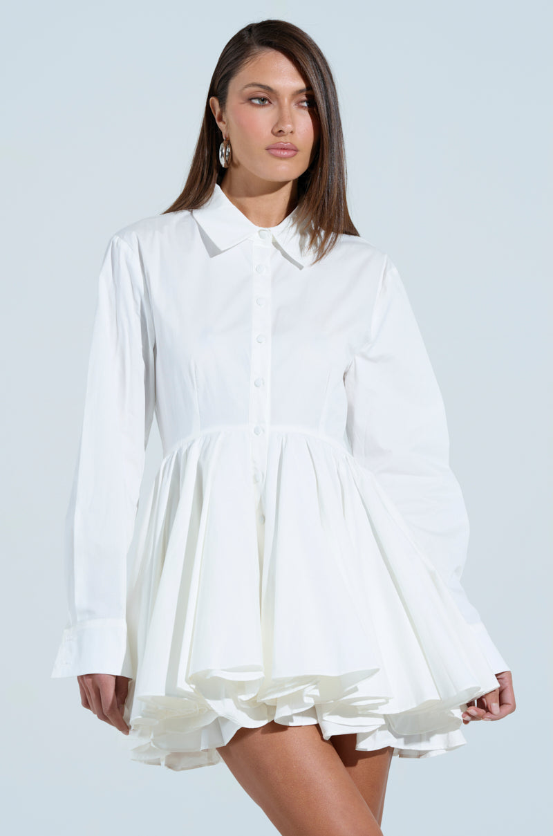 THE IT GIRL POPLIN MINI DRESS