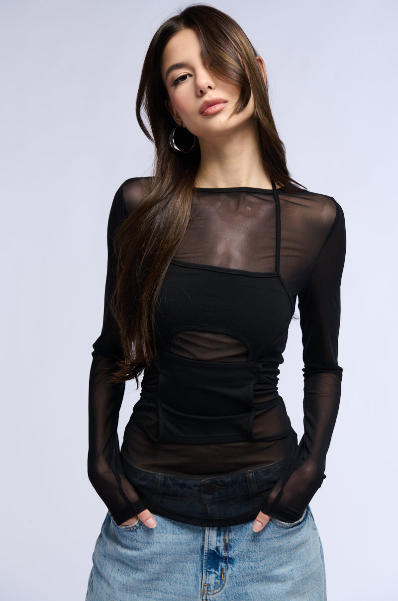 PAXTON MINDING MINE LONG SLEEVE MESH TOP AND TANK