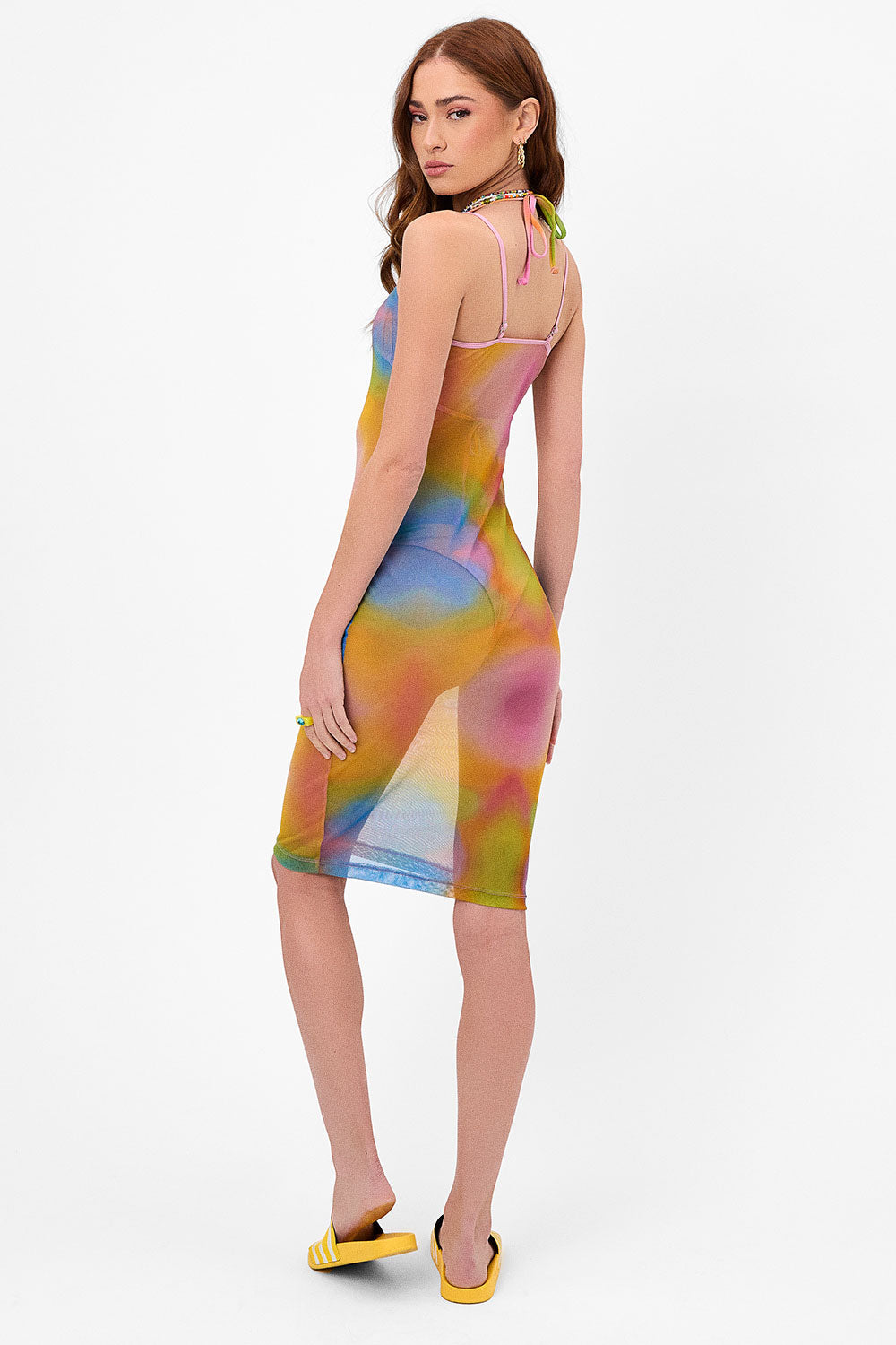 Dixie Mesh Dress - Serotonin