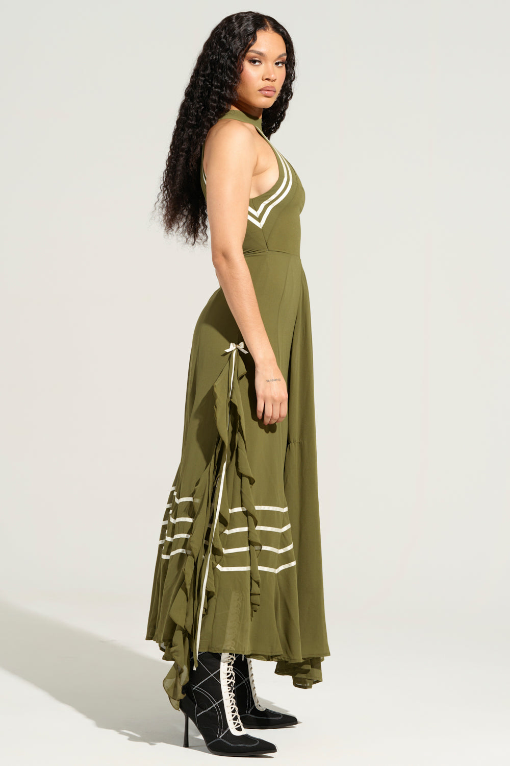 NO RISK NO FUN CHIFFON MAXI DRESS