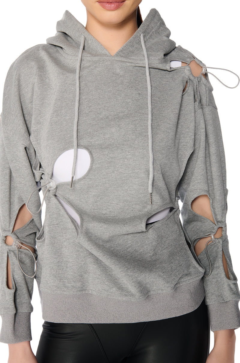 PARKER CUT OUT HOODIE