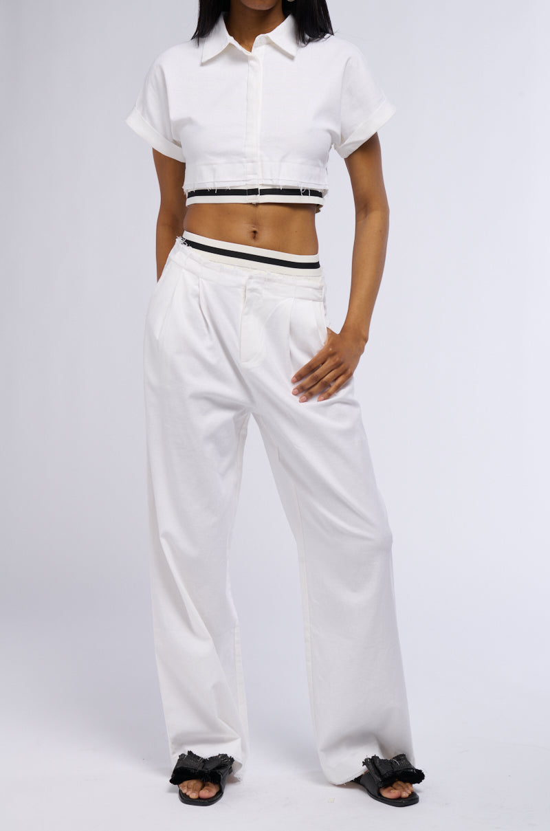 ALASTOR ELASTIC WAIST WIDE LEG TROUSER