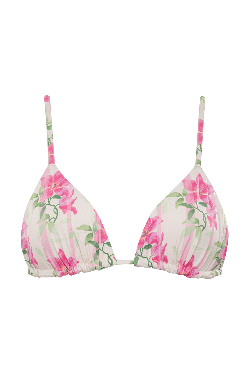 Lumia Floral Triangle Bikini Top - Tiger Lily