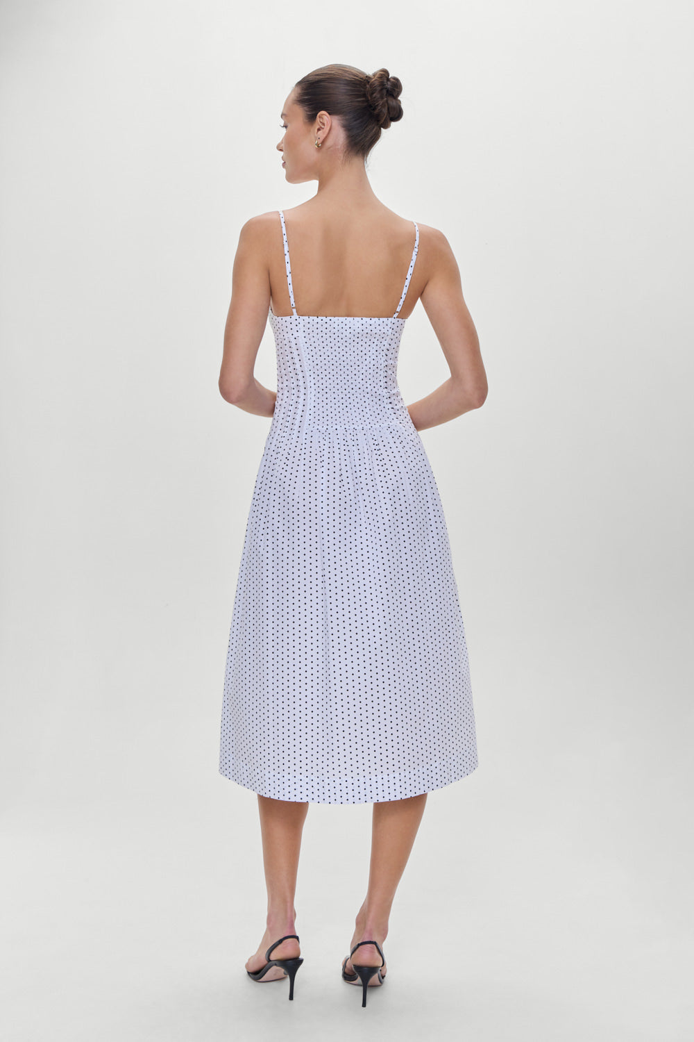 Reign Polka Dot Maxi Dress - White Polka Dot