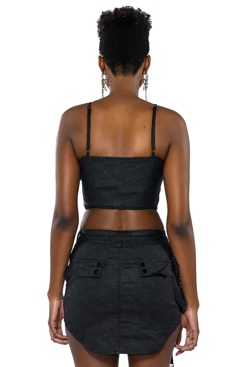 RANGER CAMO CORSET CROP TOP