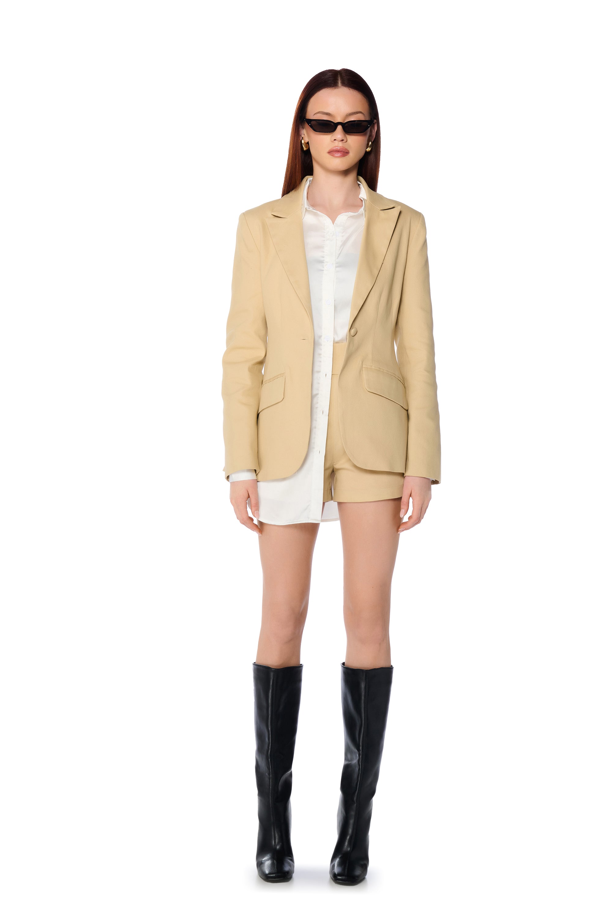 HANSEL KHAKI FITTED BLAZER