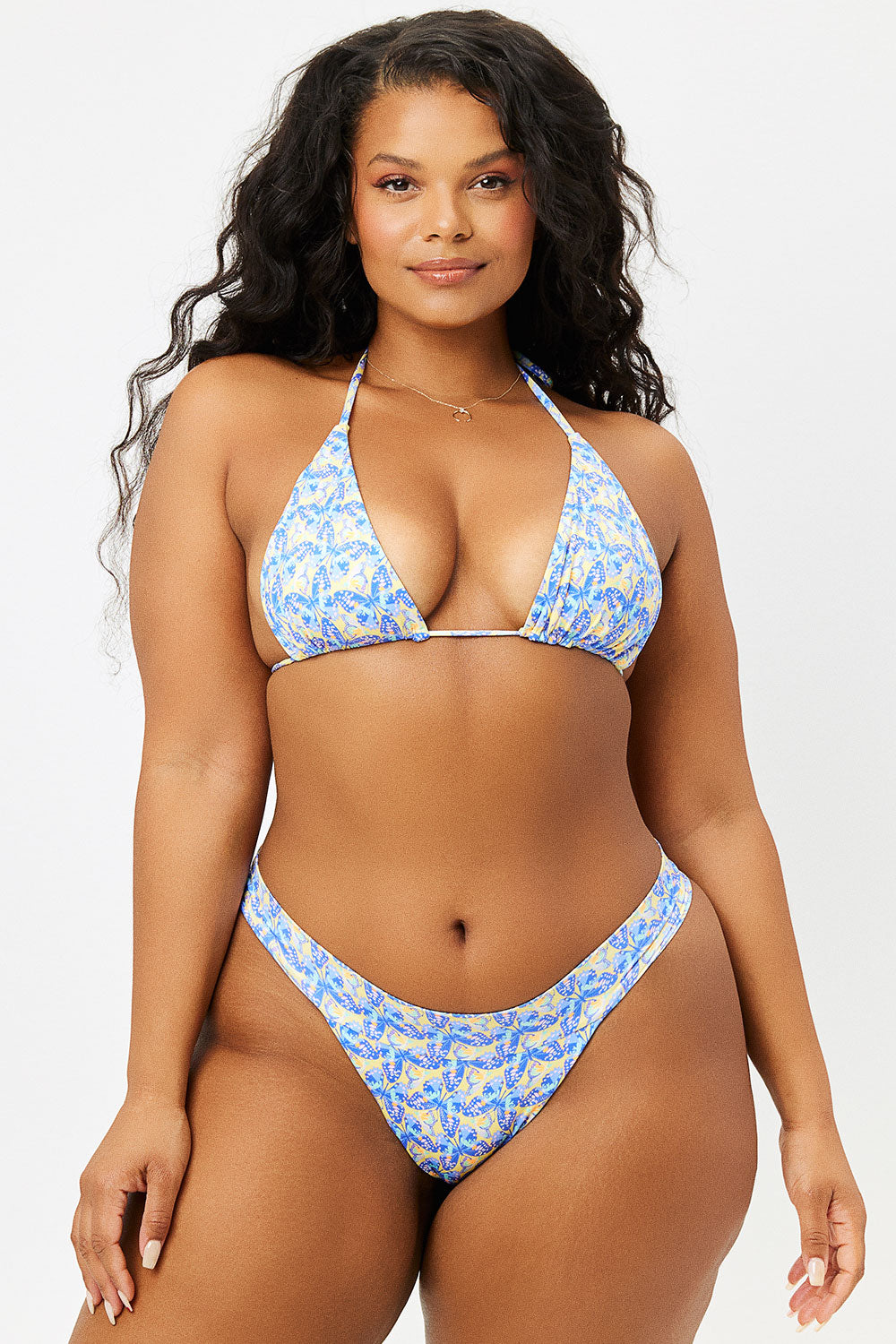 Nick String Triangle Bikini Top - Monarch