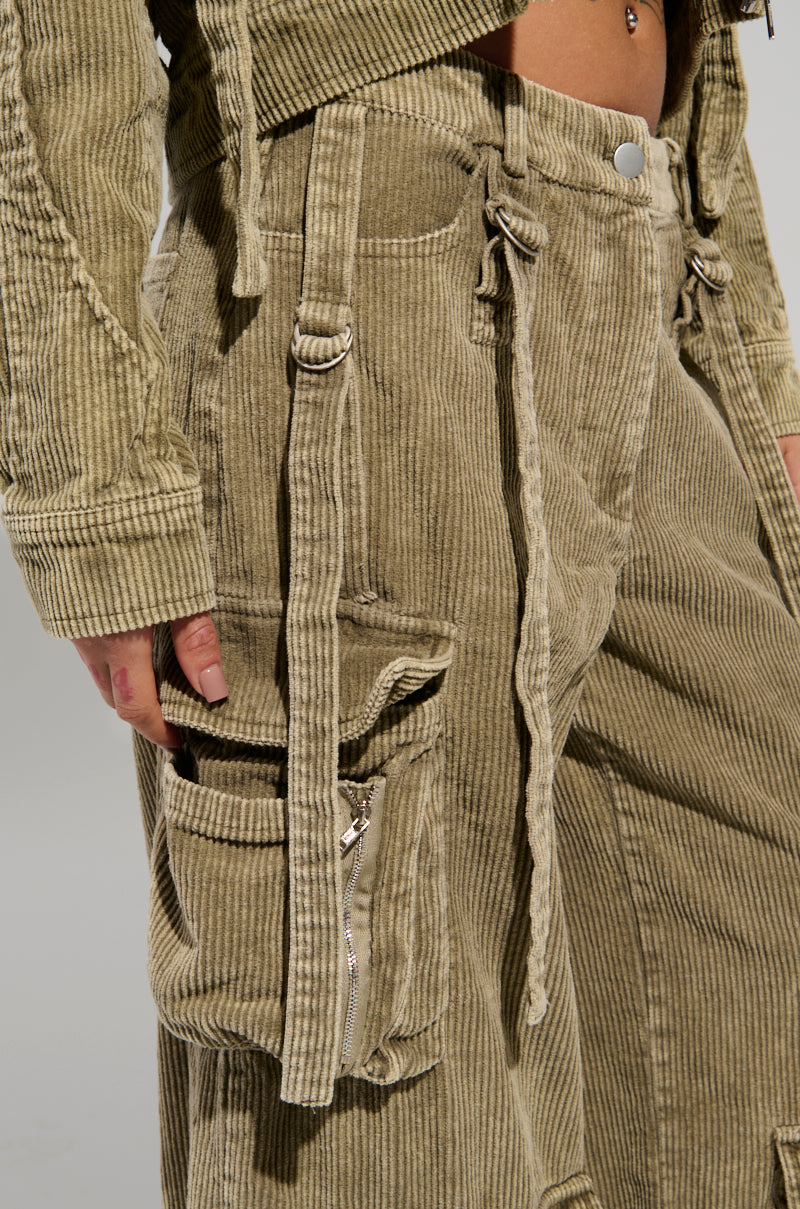 STEALTHY CORDUROY CARGO PANTS