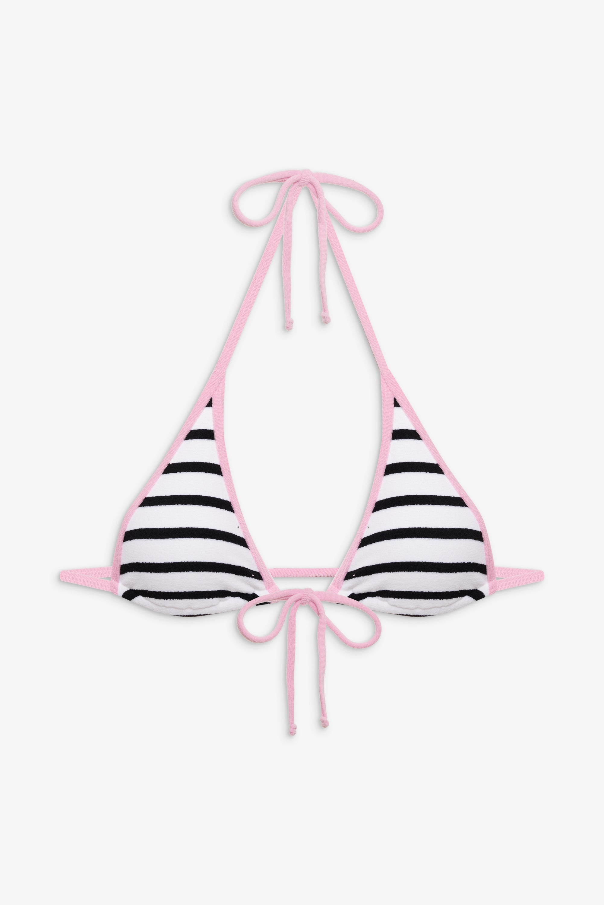 Paradise Micro Halter Bikini Top - Vintage Stripe