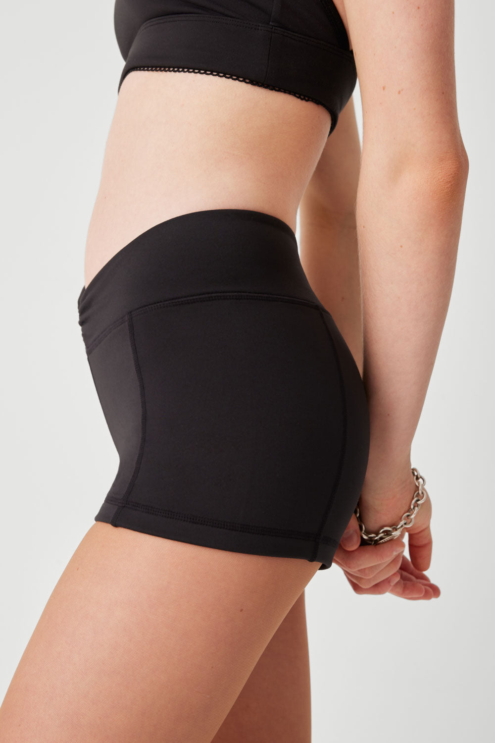 Rehearsal Mini Low Waist Short - Black