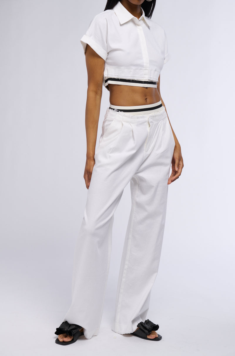 ALASTOR ELASTIC WAIST WIDE LEG TROUSER