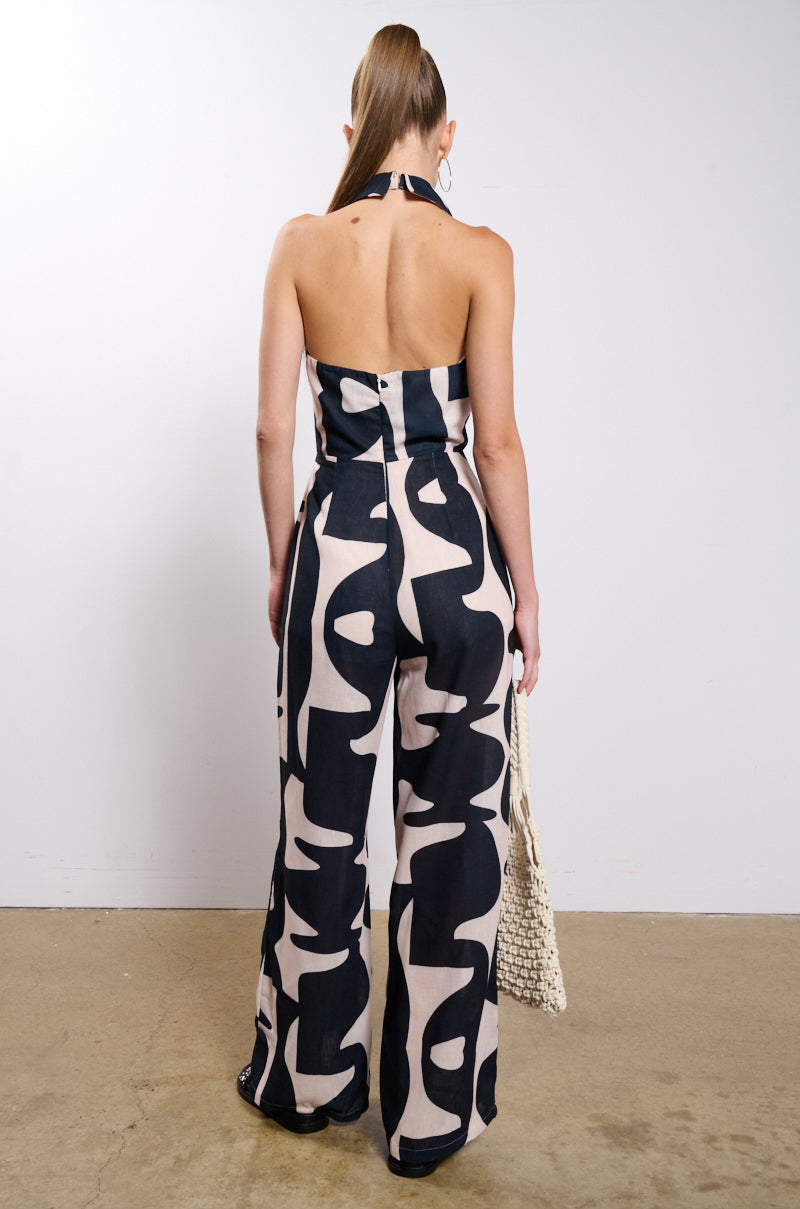 TAKE ME TO TURKS PRINTED JUMPSUIT