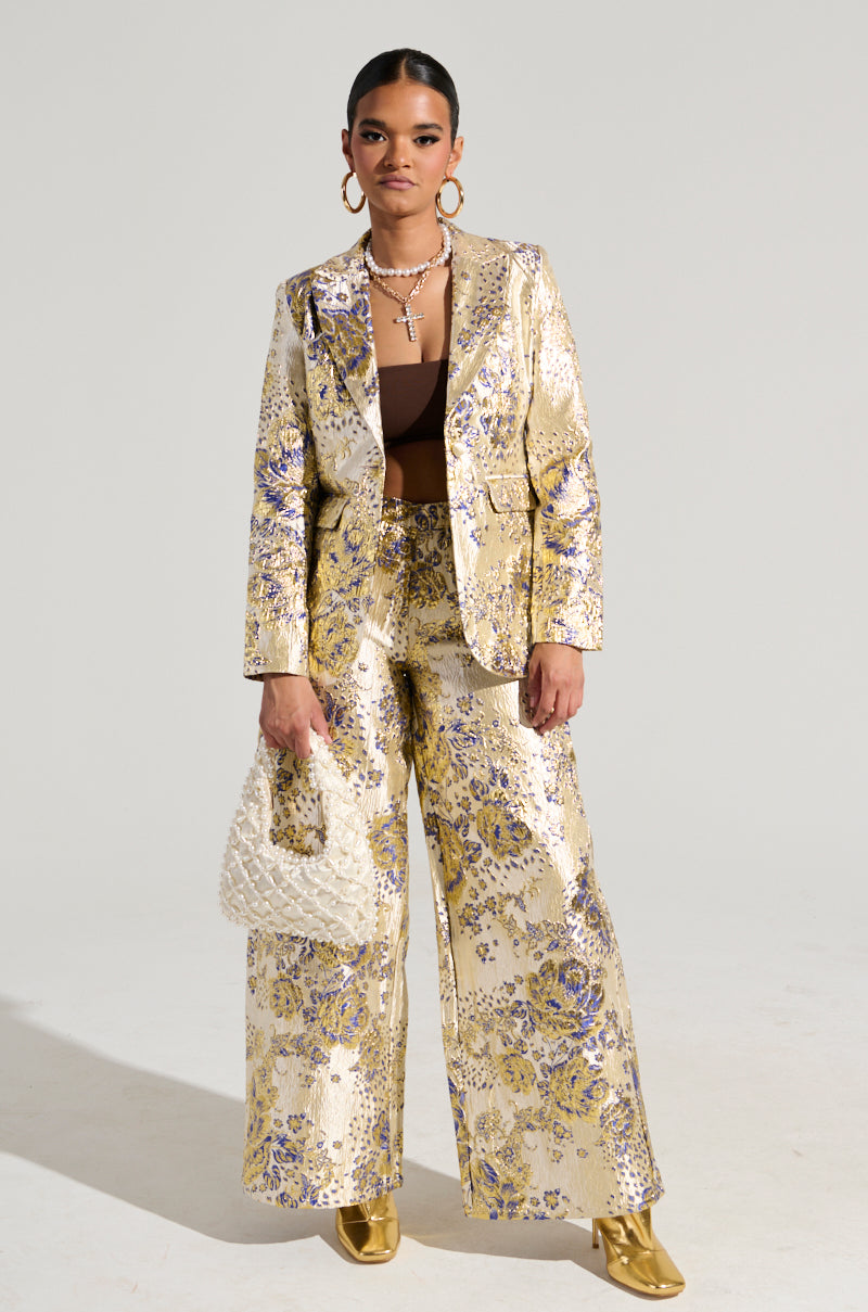 GOLDIE BROCADE TROUSER