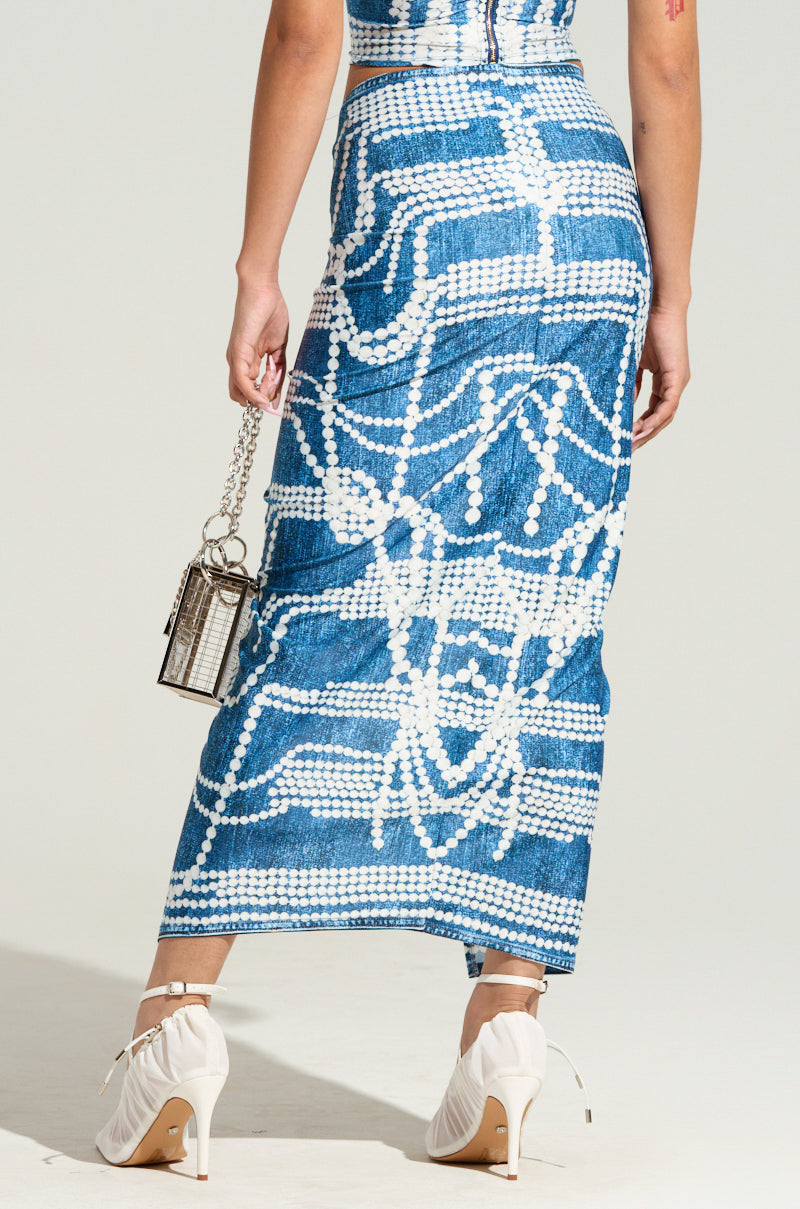 THINK AGAIN MIDI SKIRT