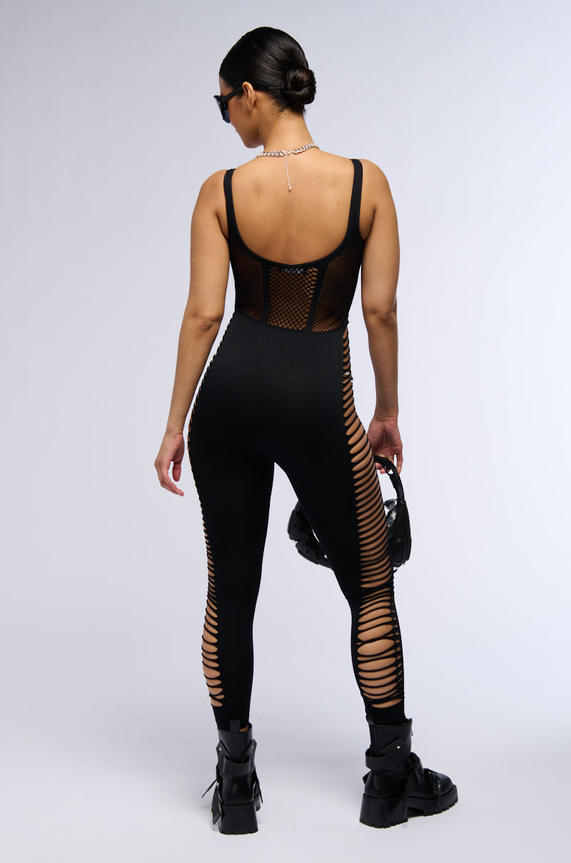 TAKE ME OUT CUT OUT JUMPSUIT