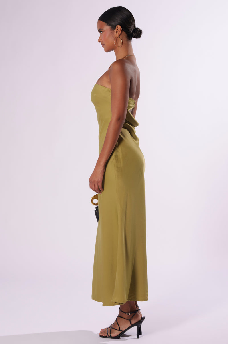 BEST GUEST SATIN MAXI DRESS