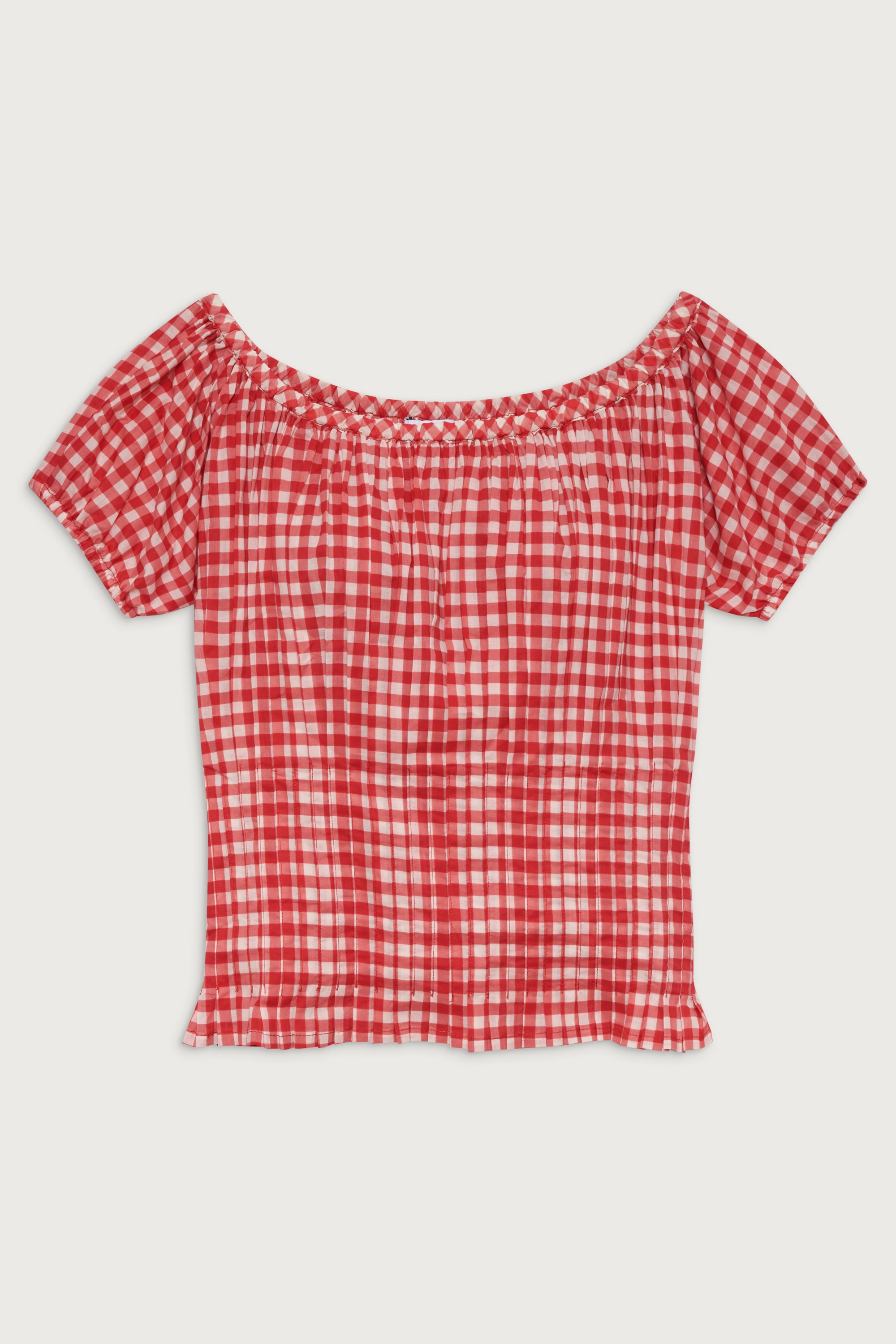 Cider Gingham Blouse  - Cherry Gingham