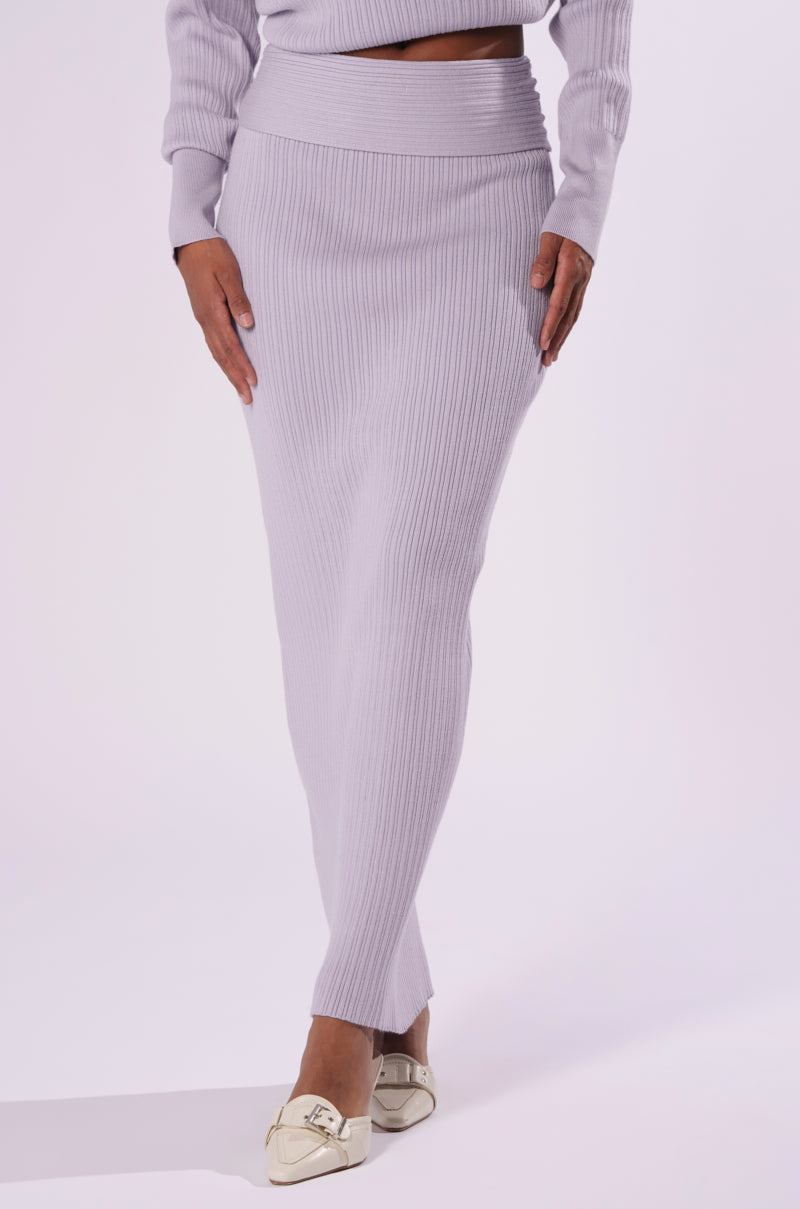 CAN'T LOSE SWEATER KNIT MIDI SKIRT