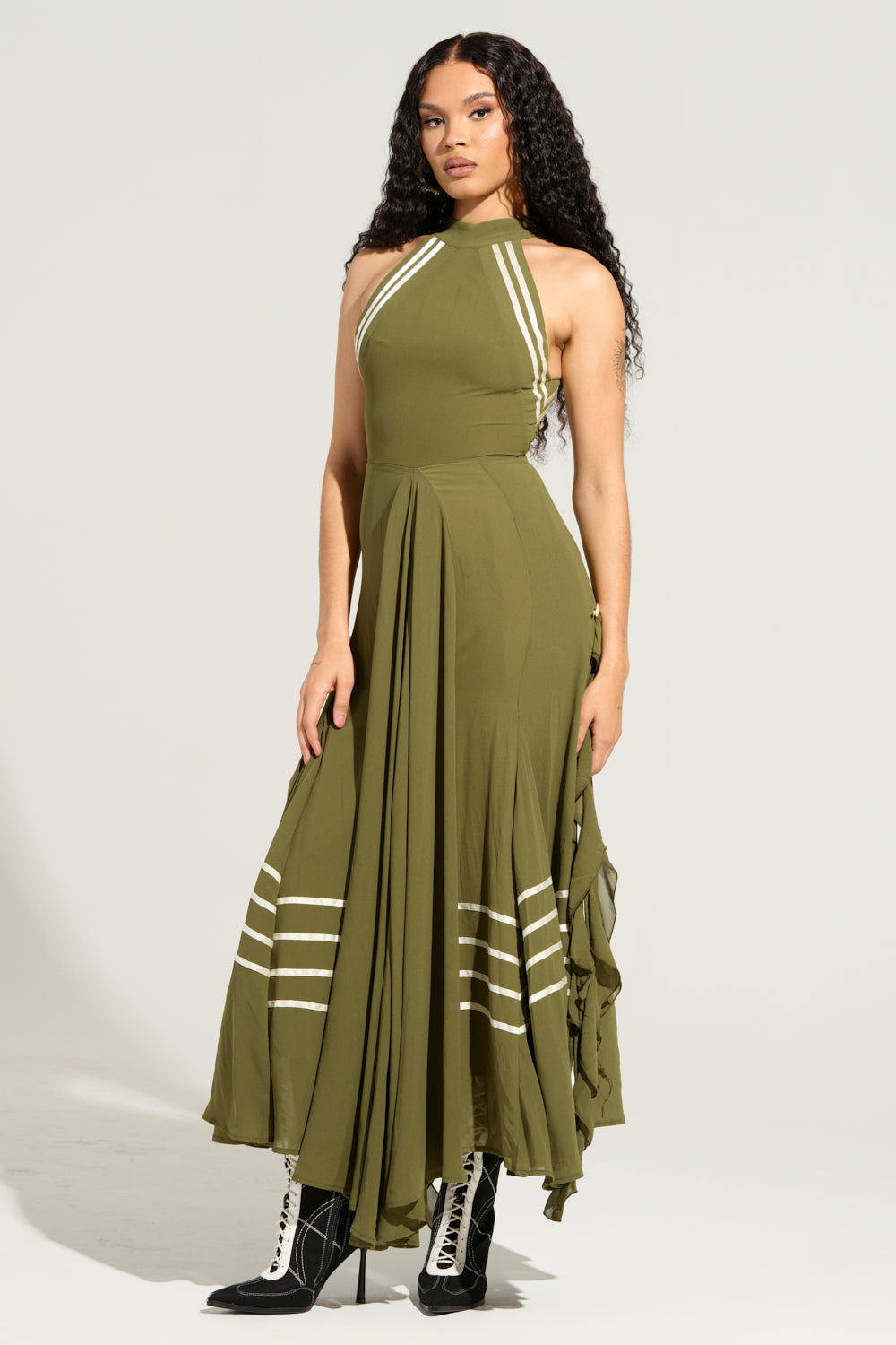 NO RISK NO FUN CHIFFON MAXI DRESS