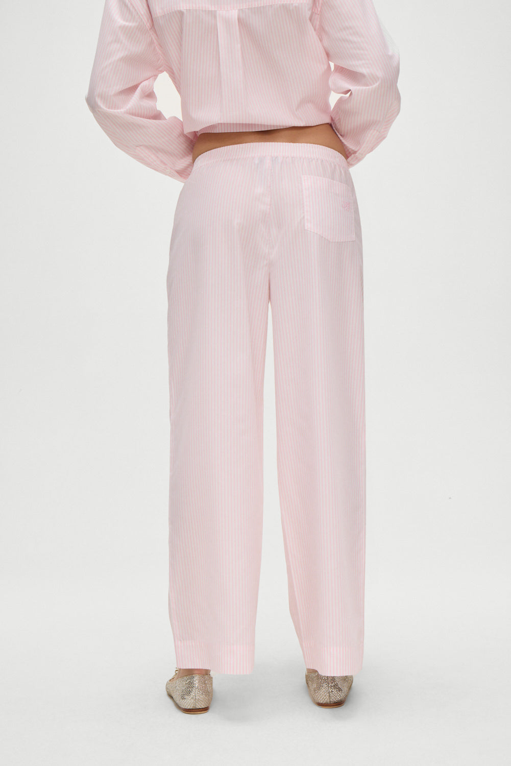 Easy Striped Sleep Pants - Pink Stripe