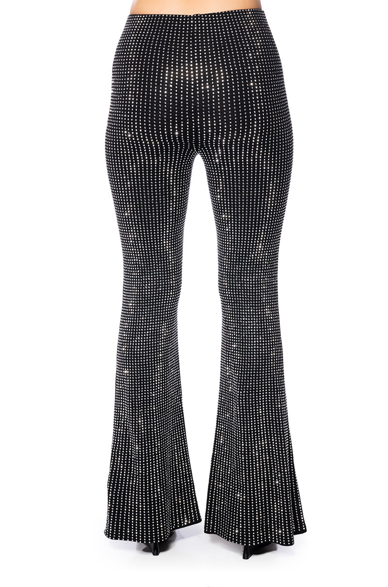 SHOW OUT RHINESTONE FLARE PANT