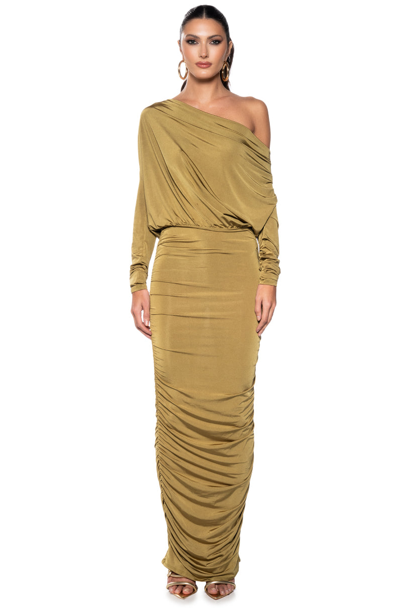 READY FOR IT SLINKY LONG SLEEVE MULTIWAY MAXI DRESS