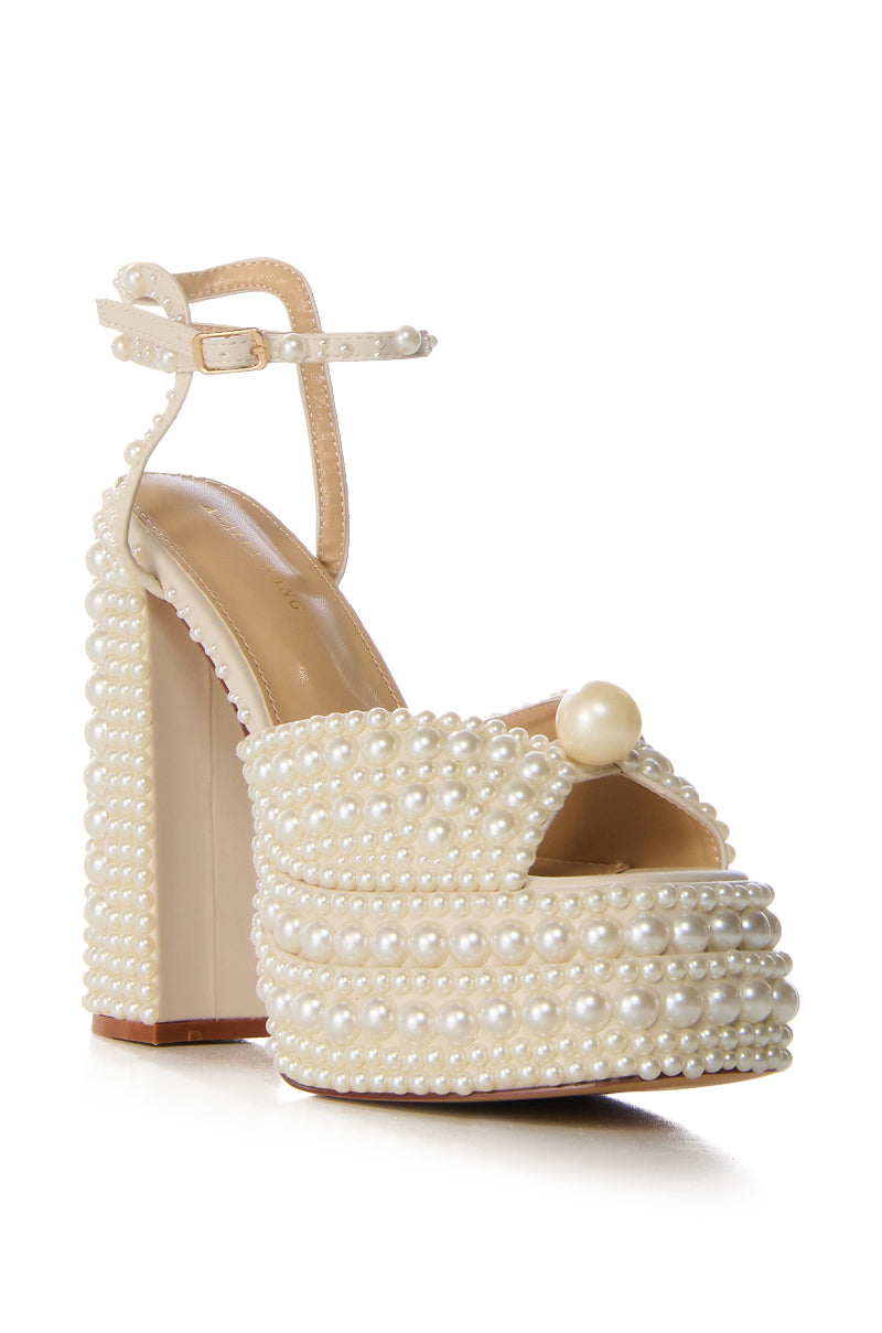 AZALEA WANG BRISSA PEARL PLATFORM SANDAL