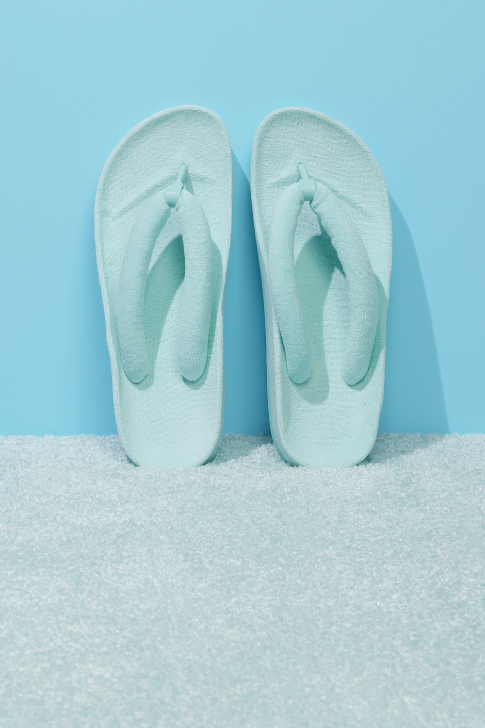 Puffer Padded Flip Flop - Baby Blue