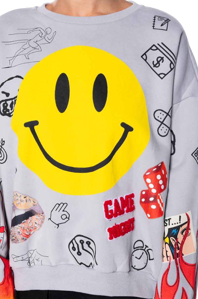 HAPPIER THAN EVER CREWNECK SWEATSHIRT