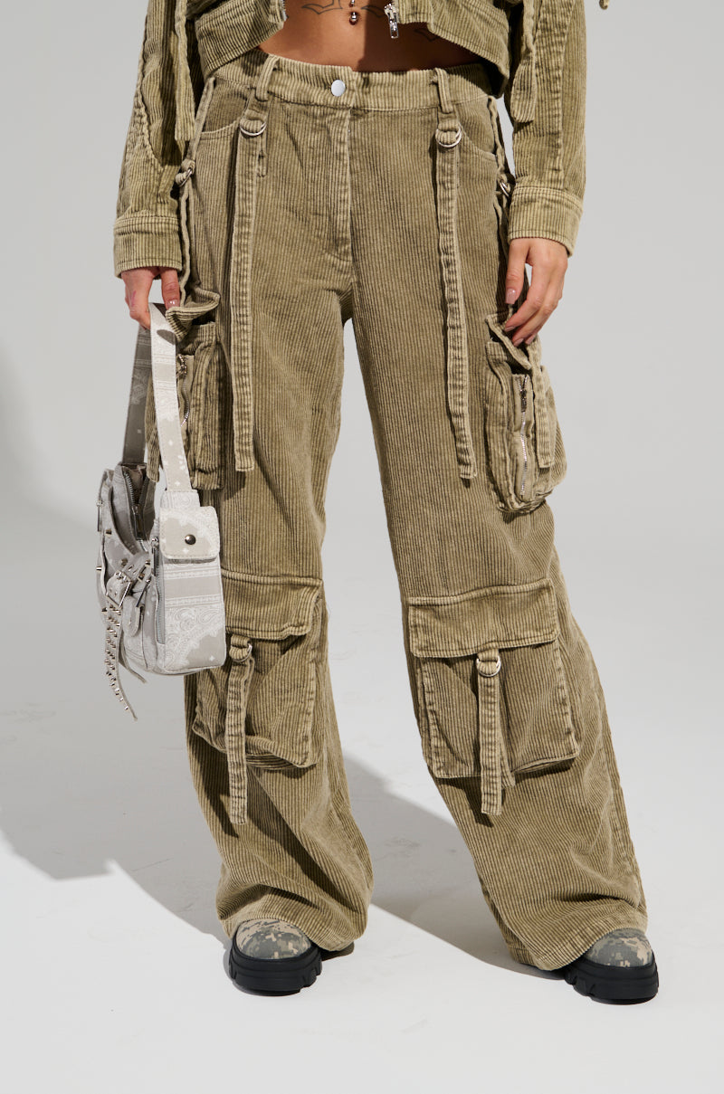 STEALTHY CORDUROY CARGO PANTS