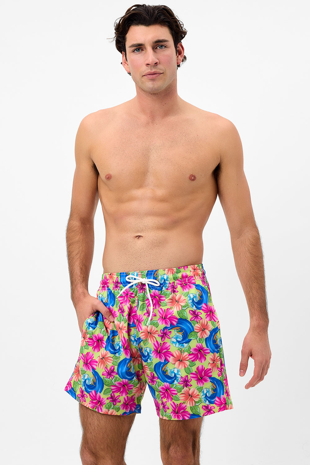 Winston Floral Unisex Board Short - Neon Surfer