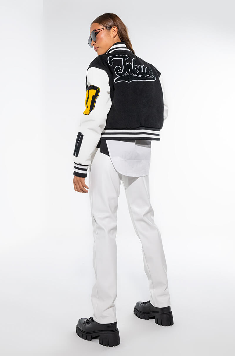 KEEP IT CLASSIC PATCH VARSITY JACKET