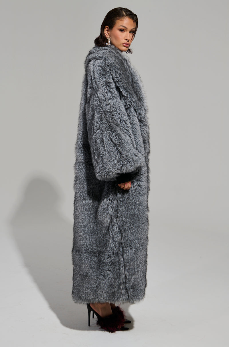 TSUNAMI FAUX FUR TRENCH