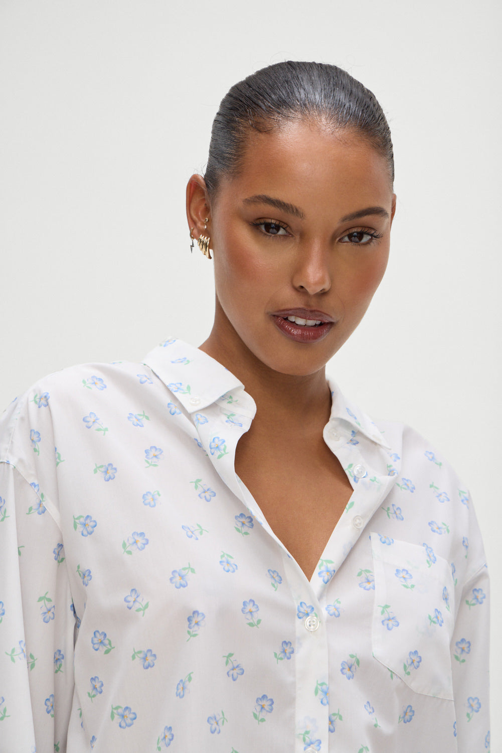 Ralph Long Sleeve Sleep Shirt - Periwinkle