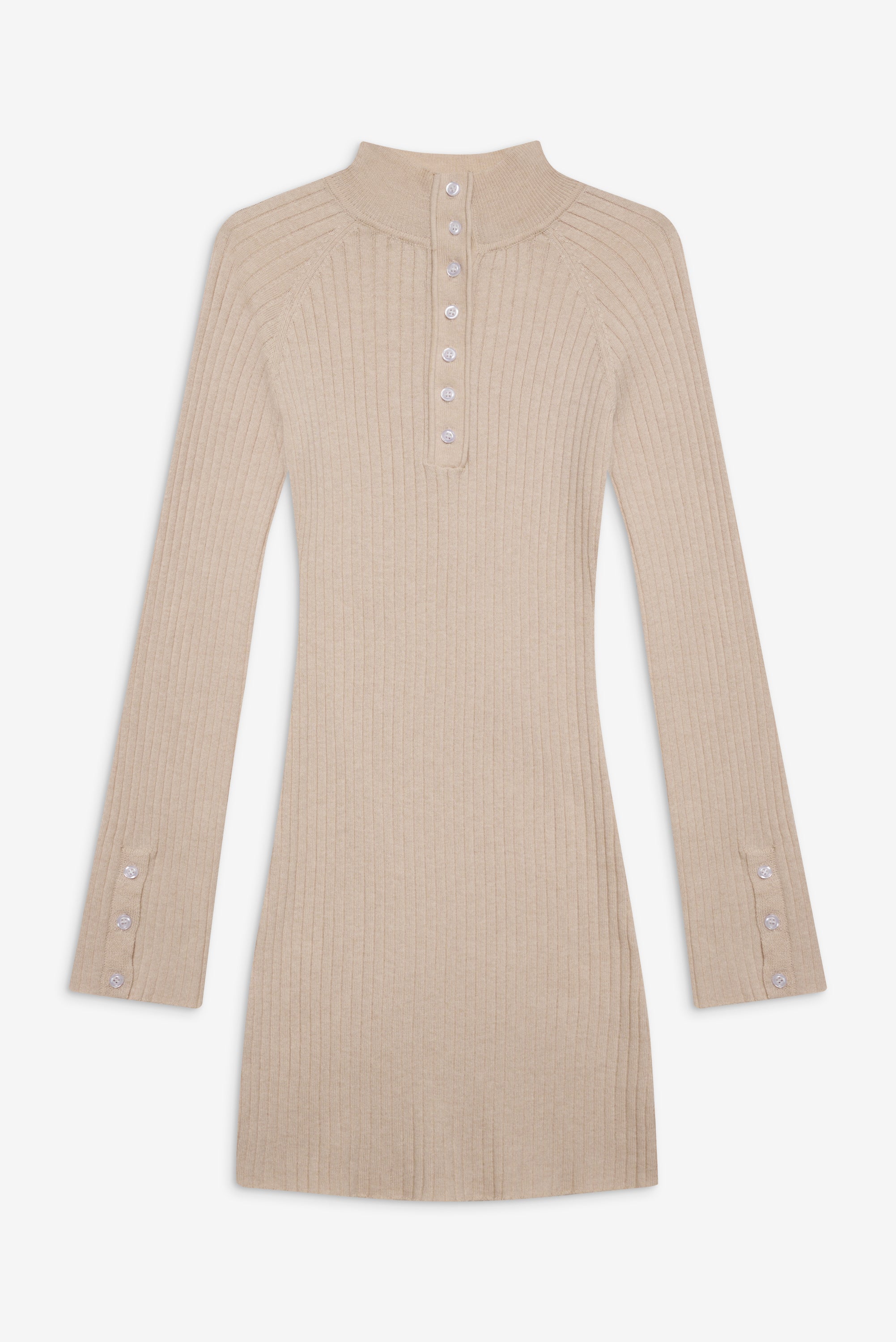 Isla Long Sleeve Mini Dress - Cream