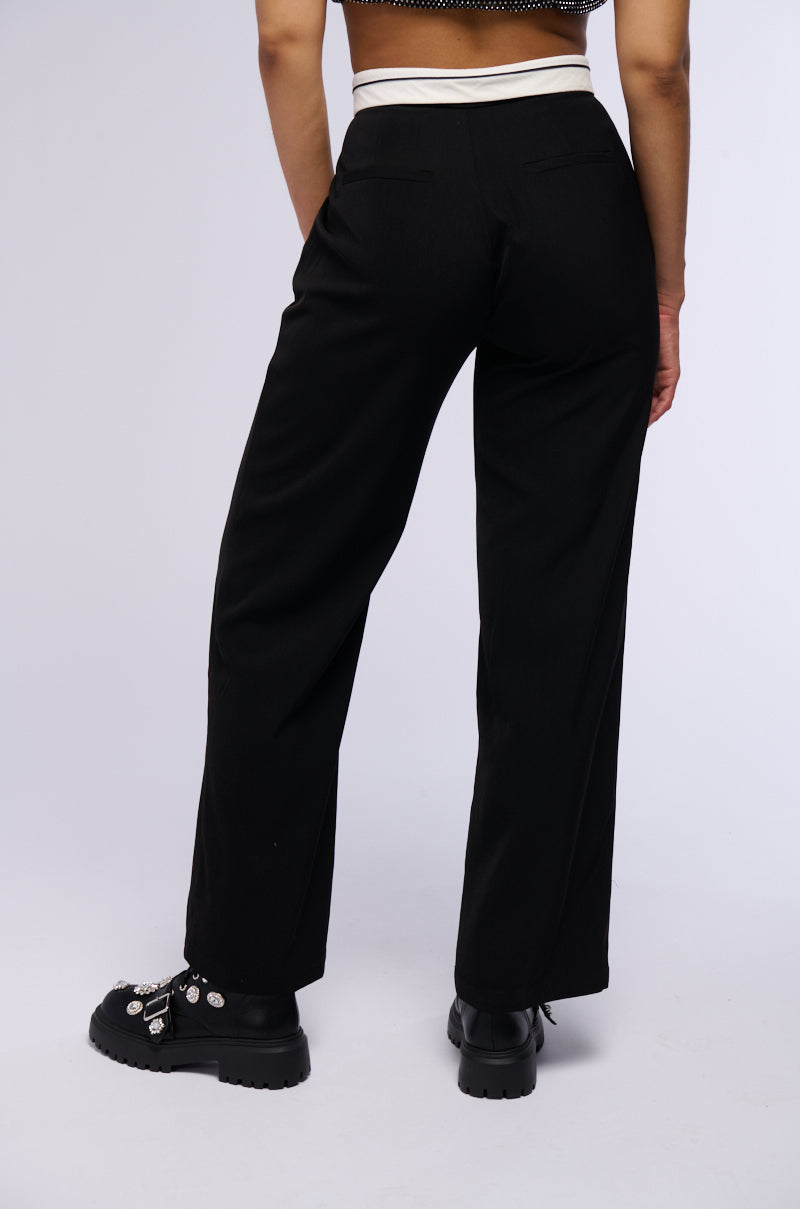 PLAY NICE FOLD OVER WAIST TROUSER