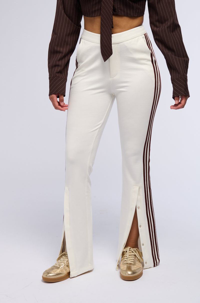 TYPE OF LOVE FLARE TROUSER WITH SIDE STRIPES