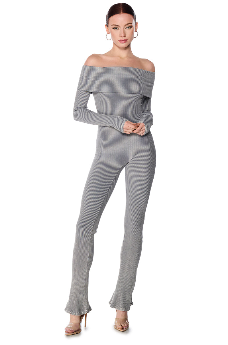 MIND YOUR BUSINESS KNIT JUMPSUIT