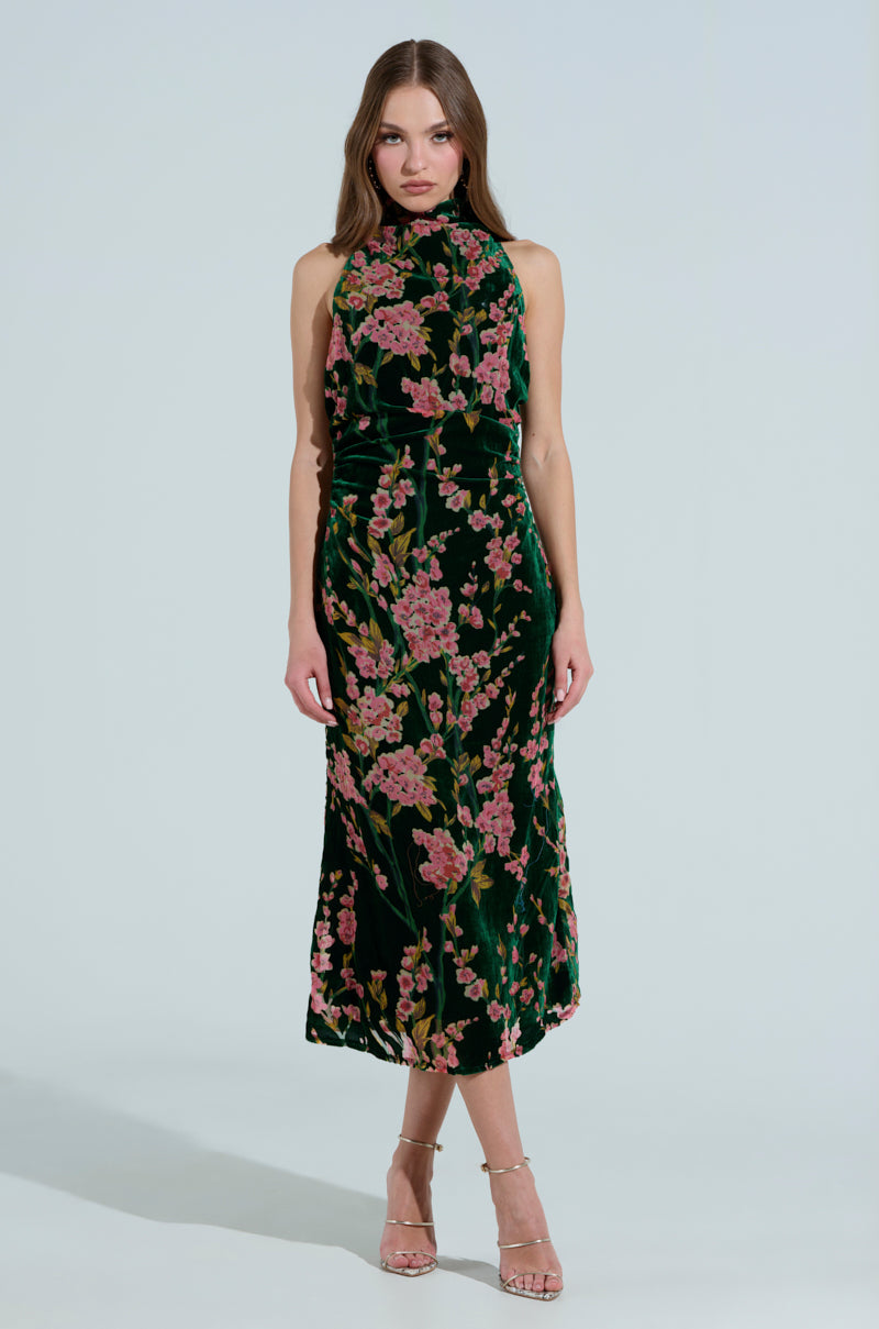 IRIS FLORAL DRESS