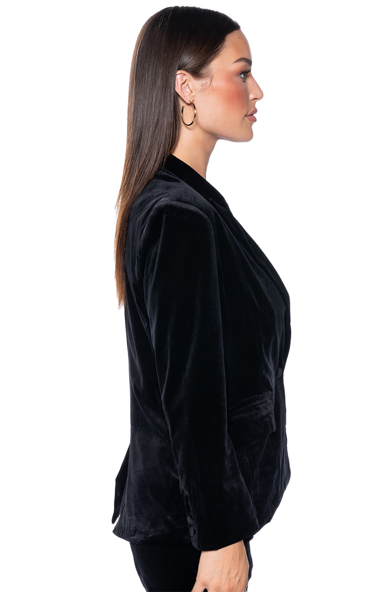 NIGHT MOVES VELVET BLAZER