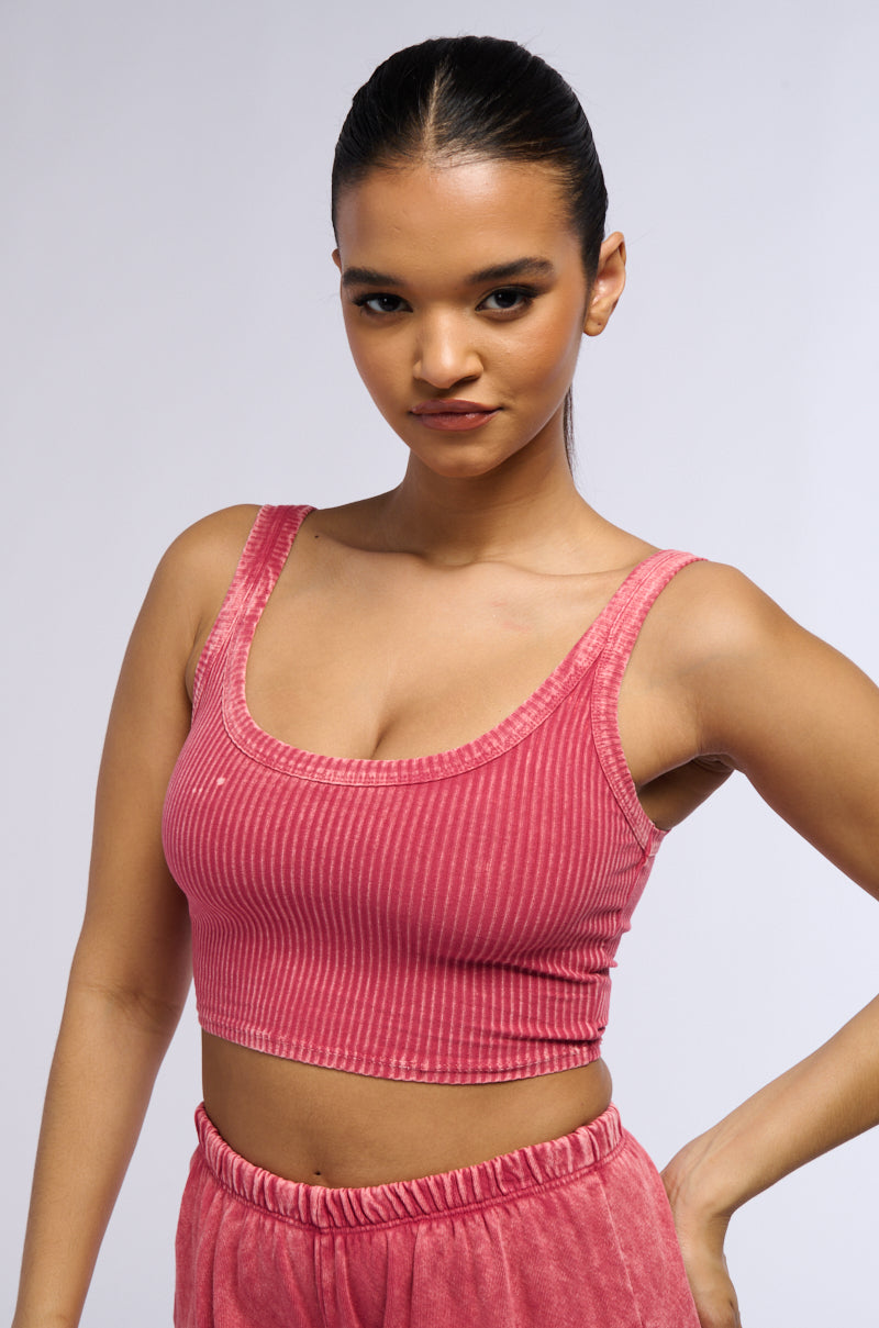 MADDIE WASHED KNIT TANK TOP