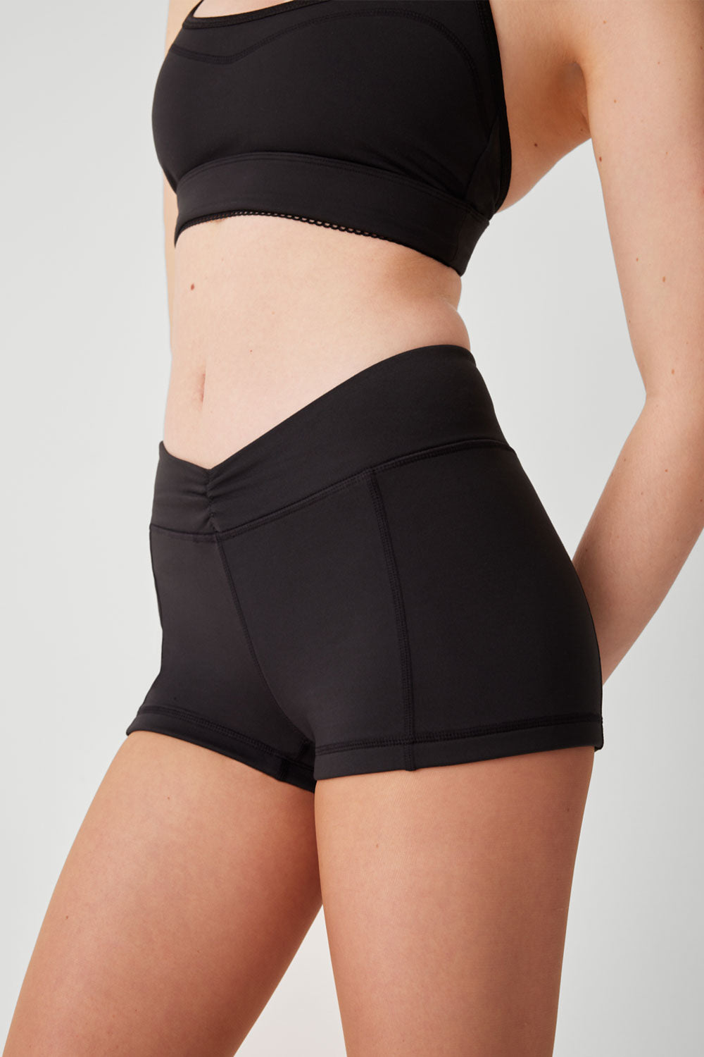 Rehearsal Mini Low Waist Short - Black