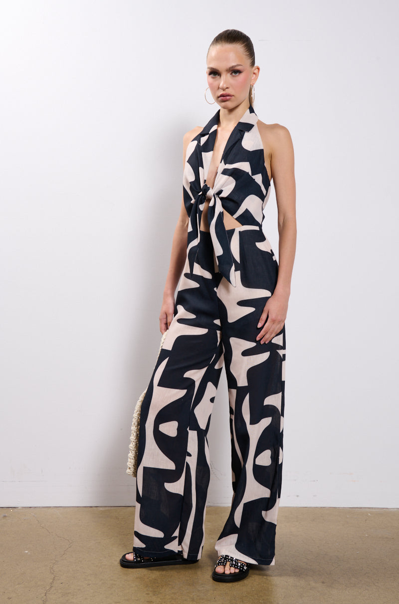 TAKE ME TO TURKS PRINTED JUMPSUIT